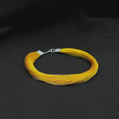SILVER YELLOW THREAD MOLI