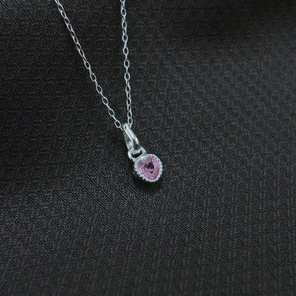 Silver Heart Pendant Earrings Combo Set