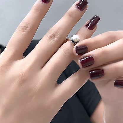 Shiny White Moti Silver Ring