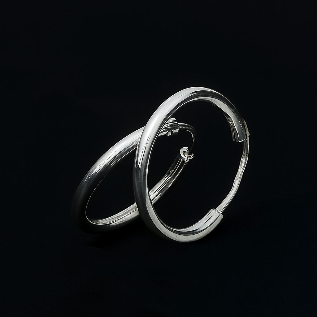 Sleek Silver Earrings for Girls Casual Daily Wear