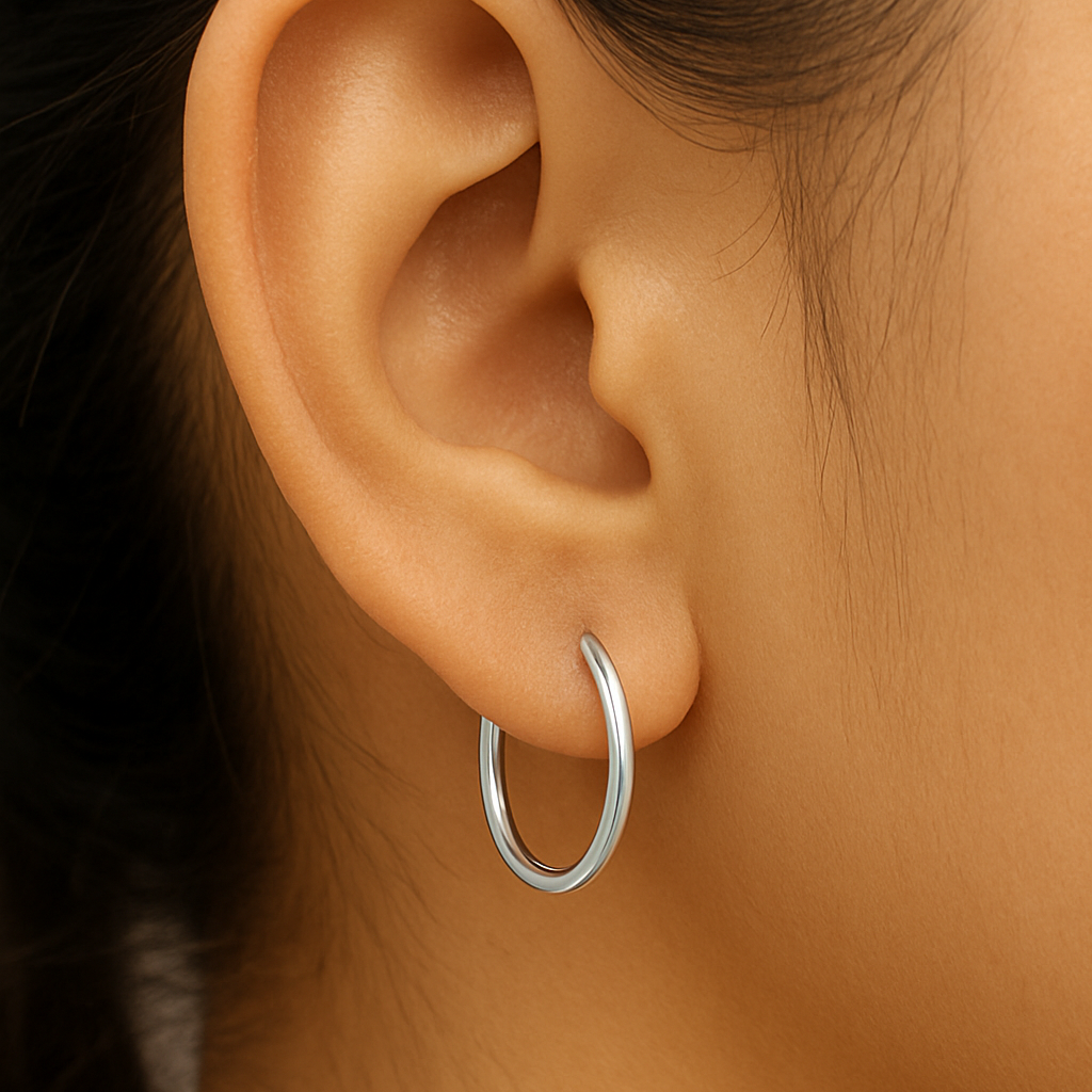 Sleek Silver Earrings for Girls Casual Daily Wear