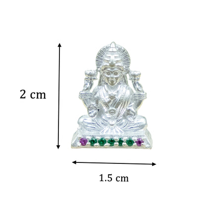 Silver Goddess Of Wealth Laxmi Ji Murti