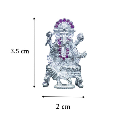 Adorn Your Home with the Divine Grace of Our Beautiful Silver Ganesha Idol