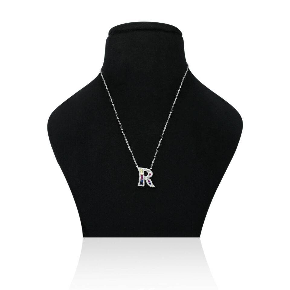 Buy Personalised “R” Symbol Silver Chain With Pendant Online