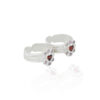 Silver Red Heart Toe Ring