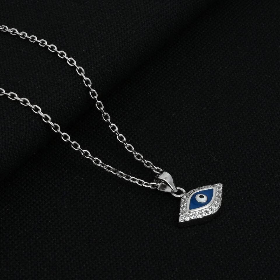 Buy Glorious Evil Eyes Chain With Silver Pendant Online